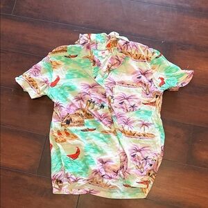 Tropical Print Short Sleeve Shirt new